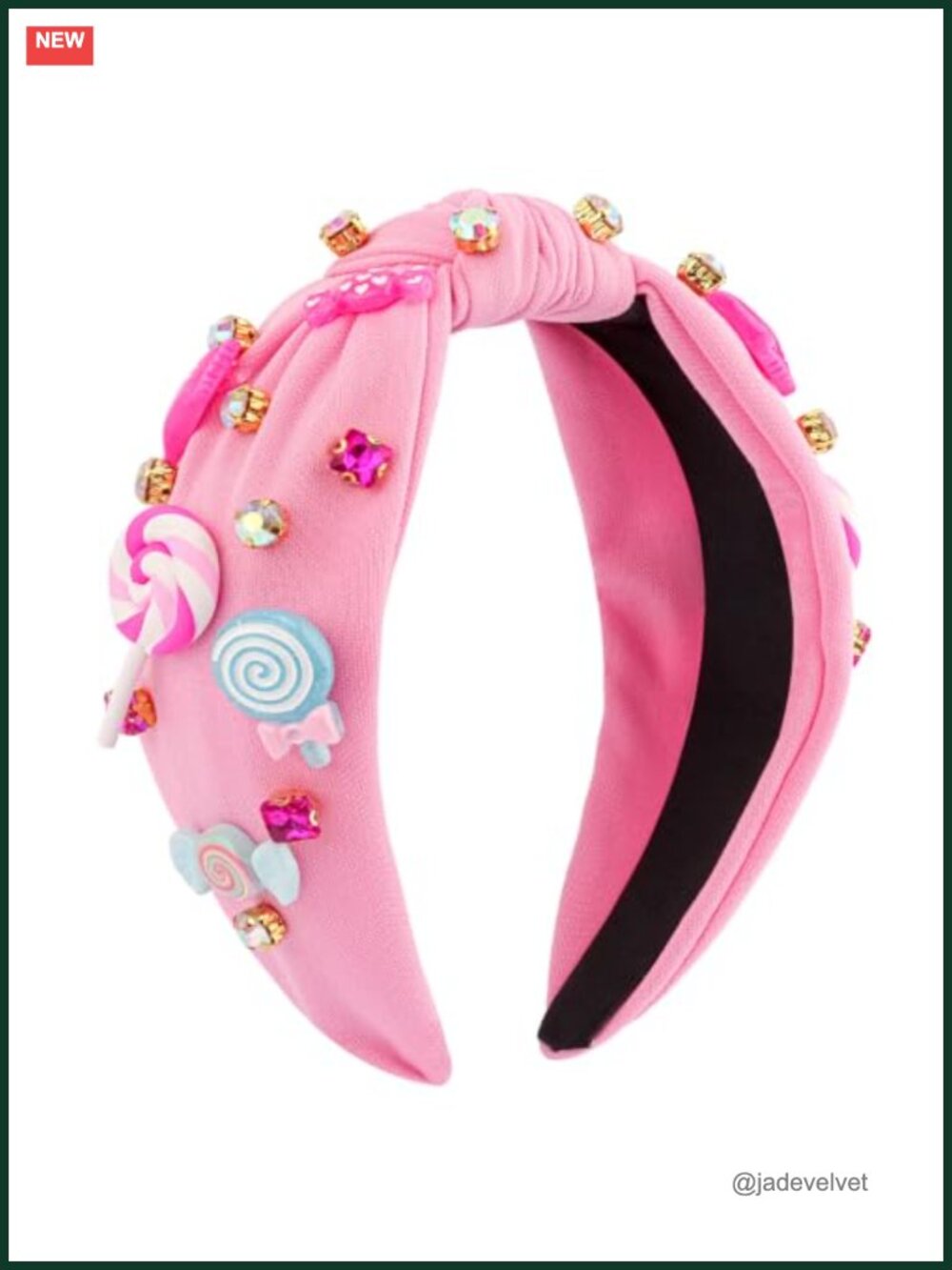 Knotted Candy Lollipop Headband Costume Accessory Cotton Polyester